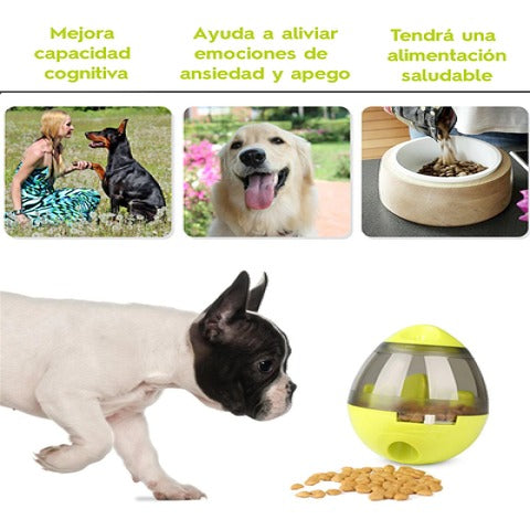 Bola Dispensadora de Premios — Juguete Anti-Aburrimiento para Perros