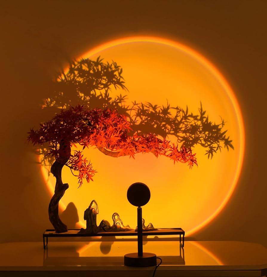 Lampara efecto luz atardecer sunset