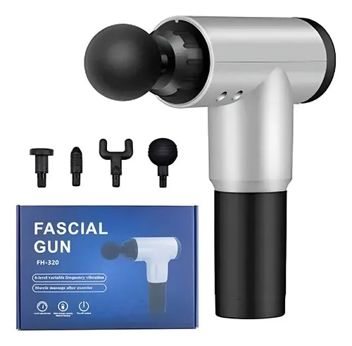 Pistola de masaje muscular recargable