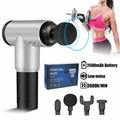 Pistola de masaje muscular premium con 4 cabezales