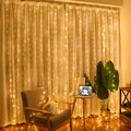 Luces de cortina LED cálidas ambiente cozy