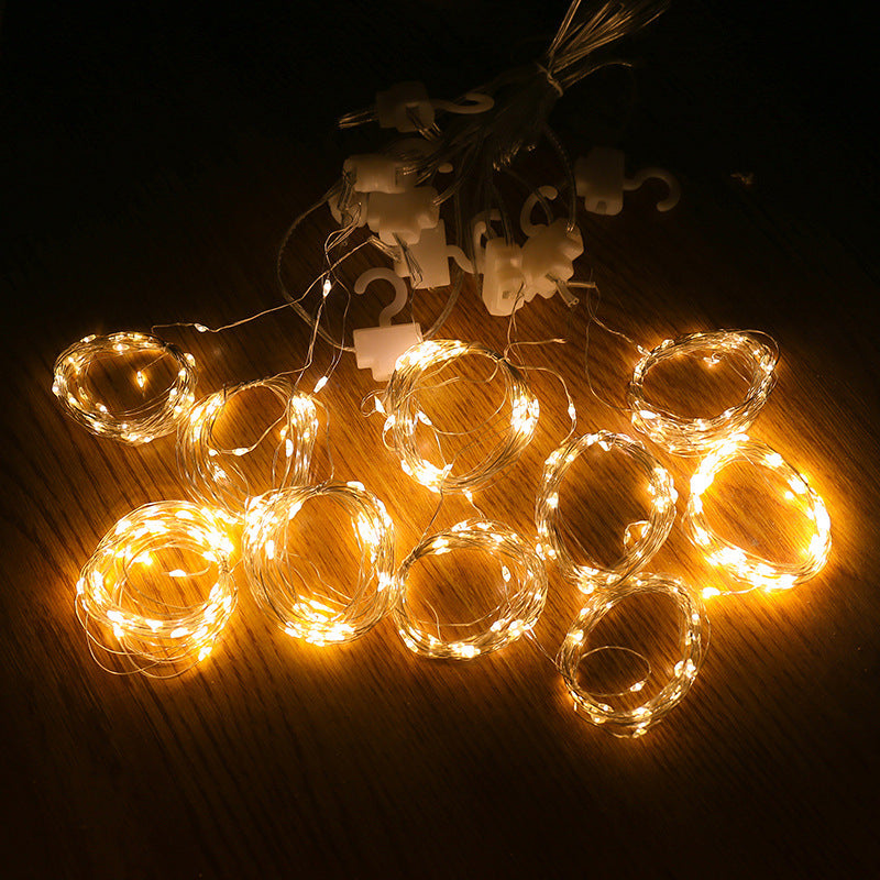 Detalle luces cortina LED