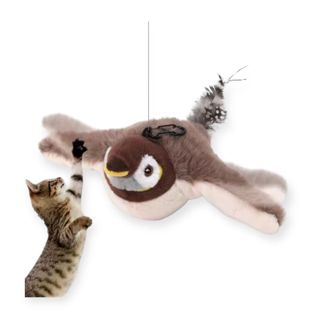 Pájaro interactivo con catnip recargable USB