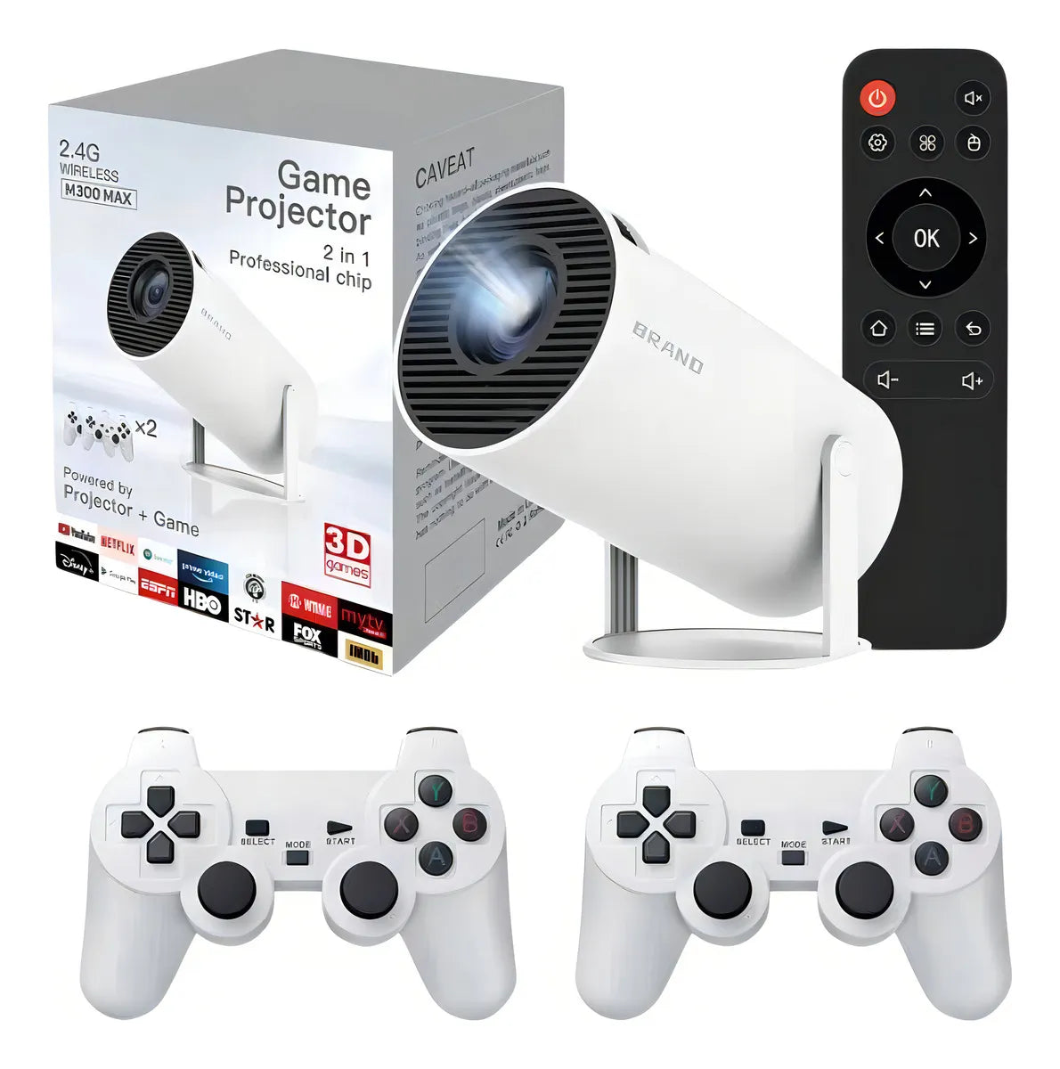 Proyector smart 2en1 wifi bluetooth con controles