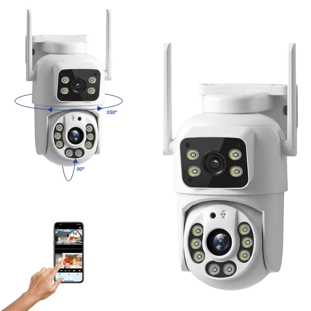 Cámara seguridad WiFi 360 doble lente