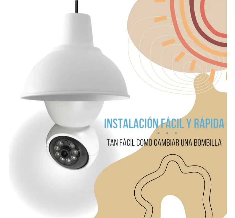 Cámara ampolleta instalación